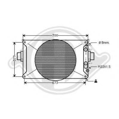 Радиатор, охлаждение двигателя DIEDERICHS 8213120