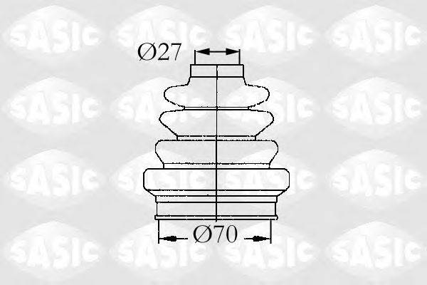 Комплект пылника, приводной вал SASIC 4003452