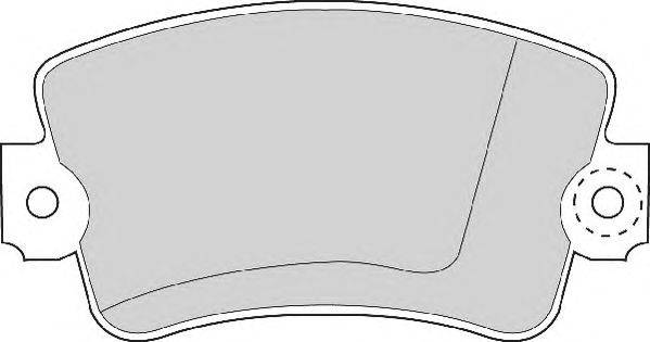 Комплект тормозных колодок, дисковый тормоз ABEX AVR119