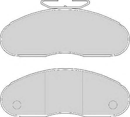 Комплект тормозных колодок, дисковый тормоз ABEX FVR791