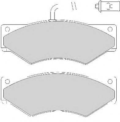 Комплект тормозных колодок, дисковый тормоз ABEX G6516