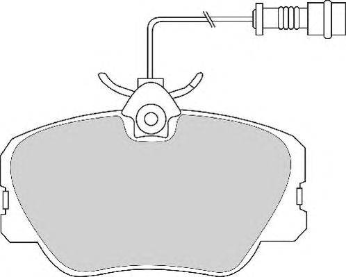Комплект тормозных колодок, дисковый тормоз DURON DBP220415