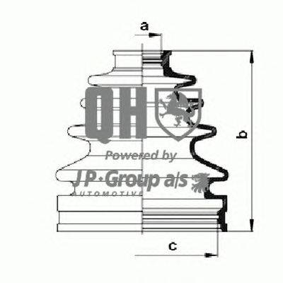 Комплект пылника, приводной вал JP GROUP QJB1029