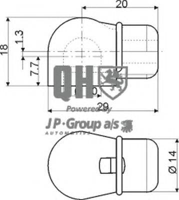 Газовая пружина, крышка багажник JP GROUP 128524