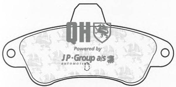 Комплект тормозных колодок, дисковый тормоз JP GROUP BP766