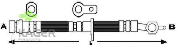 Тормозной шланг KAGER 380722