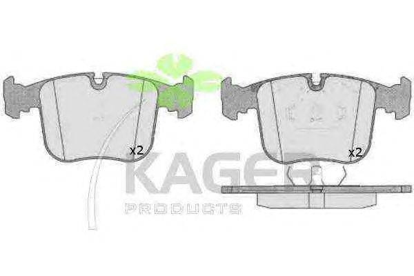 Комплект тормозных колодок, дисковый тормоз KAGER 35-0530