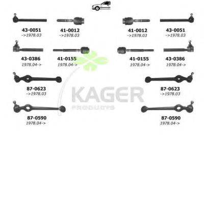 Подвеска колеса KAGER 800352