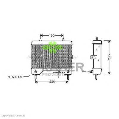 масляный радиатор, двигательное масло KAGER 313830