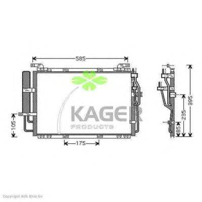 Конденсатор, кондиционер KAGER 945180