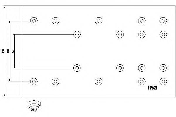 Тормозные колодки, барабанный тормоз DON SA302