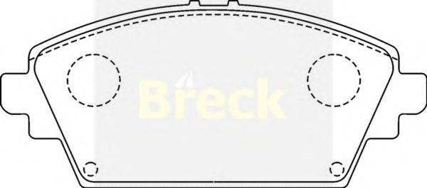 Комплект тормозных колодок, дисковый тормоз BRECK 23095 00