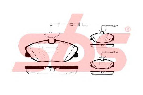 Комплект тормозных колодок, дисковый тормоз sbs 1501223737