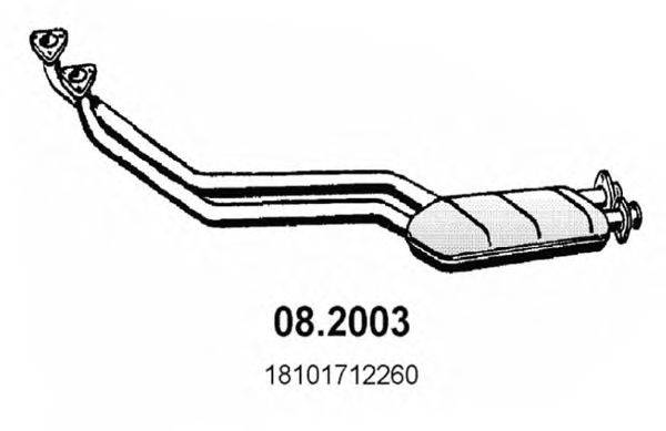 Предглушитель выхлопных газов ASSO 08.2003