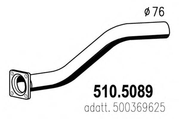 Труба выхлопного газа ASSO 510.5089