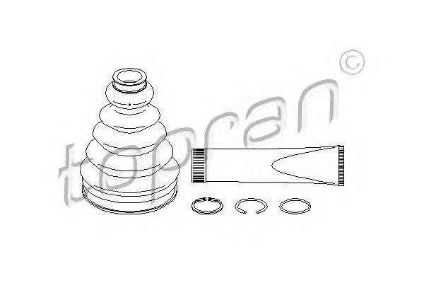 Комплект пылника, приводной вал TOPRAN 111676