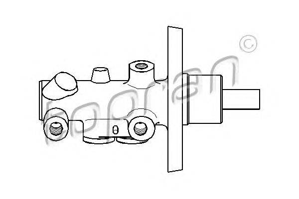 Главный тормозной цилиндр TOPRAN 110 537