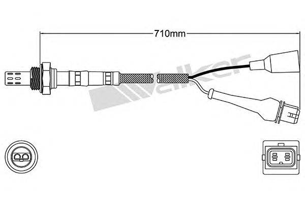 Лямбда-зонд WALKER PRODUCTS 25023028