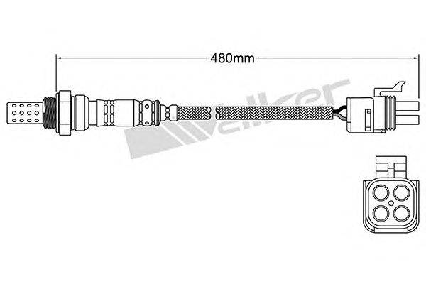 Лямбда-зонд WALKER PRODUCTS 250-24829