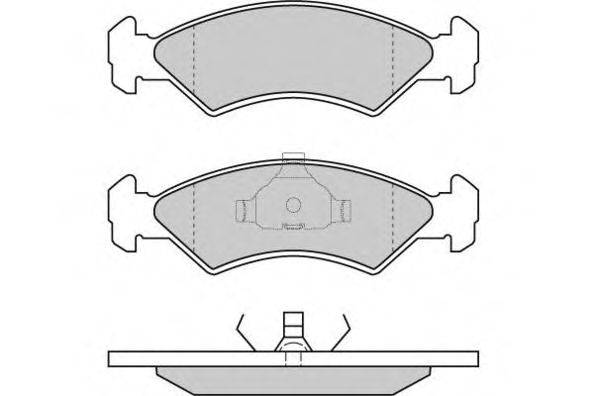 Комплект тормозных колодок, дисковый тормоз E.T.F. 120427
