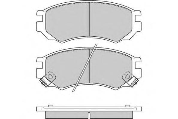Комплект тормозных колодок, дисковый тормоз E.T.F. 12-0512