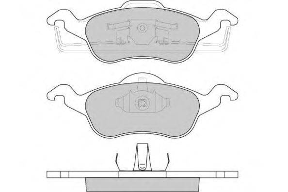 Комплект тормозных колодок, дисковый тормоз E.T.F. 12-0824
