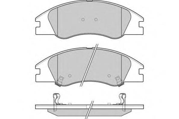 Комплект тормозных колодок, дисковый тормоз E.T.F. 12-1200