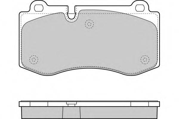 Комплект тормозных колодок, дисковый тормоз E.T.F. 12-1362