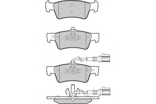 Комплект тормозных колодок, дисковый тормоз E.T.F. 121372