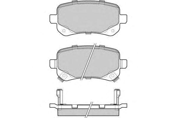 Комплект тормозных колодок, дисковый тормоз E.T.F. 12-1397