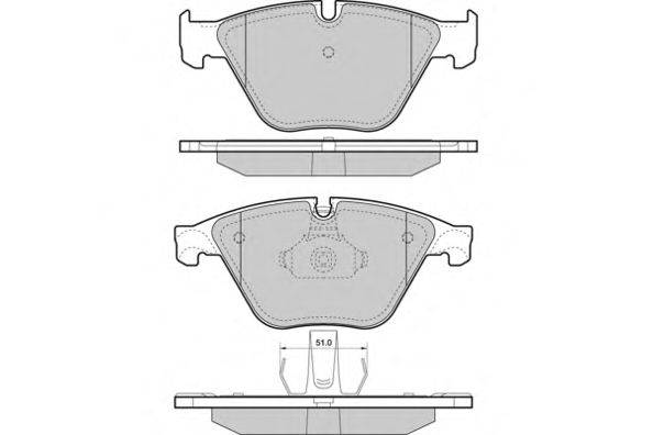 Комплект тормозных колодок, дисковый тормоз E.T.F. 24688