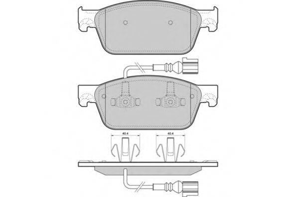 Комплект тормозных колодок, дисковый тормоз E.T.F. 12-1478