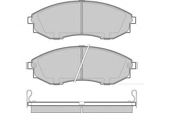 Комплект тормозных колодок, дисковый тормоз E.T.F. 12-1480