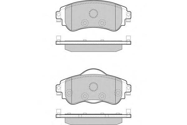 Комплект тормозных колодок, дисковый тормоз E.T.F. 12-1491