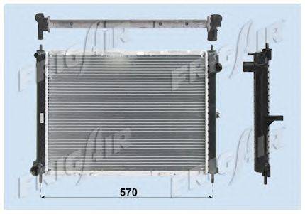 Радиатор, охлаждение двигателя FRIGAIR 0121.3024