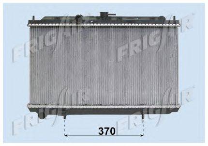 Радиатор, охлаждение двигателя FRIGAIR 0121.3058