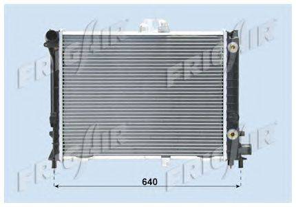 Радиатор, охлаждение двигателя FRIGAIR 0122.2072