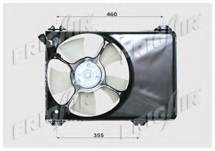 Вентилятор, охлаждение двигателя FRIGAIR 0514.2001