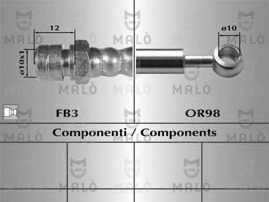 Тормозной шланг MALÒ 80638