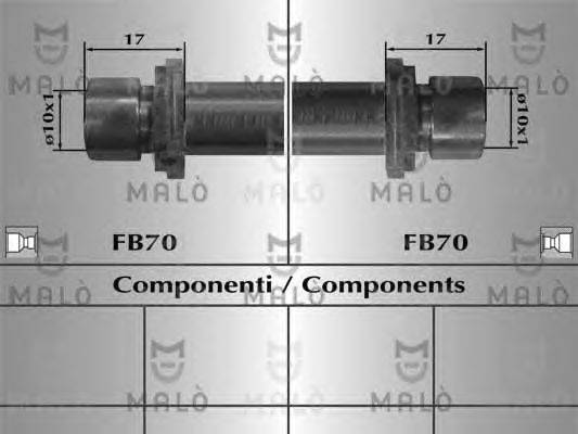 Тормозной шланг MALÒ 80943