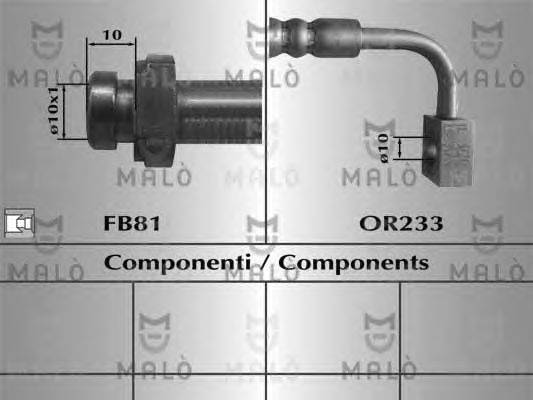 Тормозной шланг MALÒ 81019