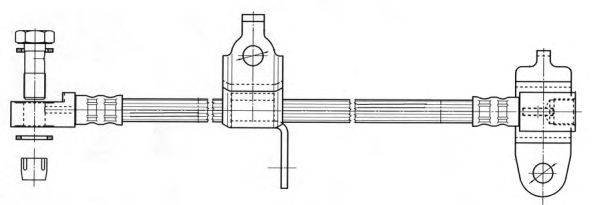 Тормозной шланг CEF 512358