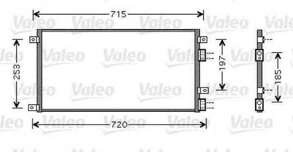 Конденсатор, кондиционер VALEO 818037