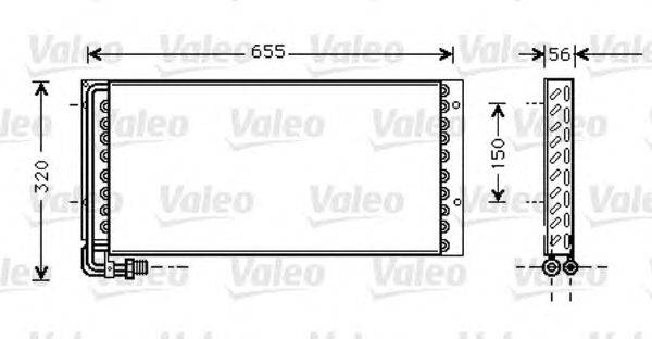 Конденсатор, кондиционер VALEO 818044