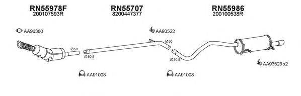 Система выпуска ОГ VENEPORTE 550565