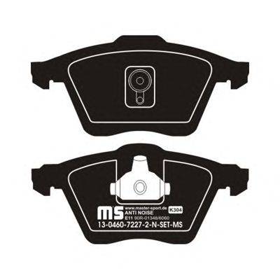 Комплект тормозных колодок, дисковый тормоз MASTER-SPORT 1304607227-2N-SET-MS