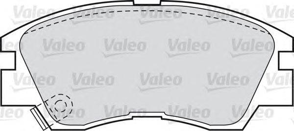 Комплект тормозных колодок, дисковый тормоз VALEO 551741