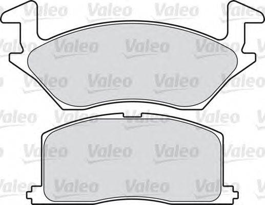 Комплект тормозных колодок, дисковый тормоз VALEO 598815
