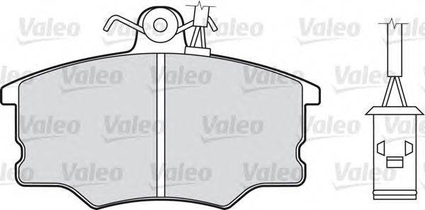 Комплект тормозных колодок, дисковый тормоз VALEO 598003