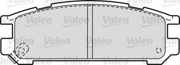 Комплект тормозных колодок, дисковый тормоз VALEO 598828